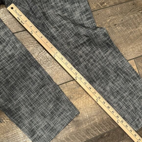 Ann Taylor Women's Devin Fit Jacquard Ankle Trouser Pants Black White Size 6 - Picture 3 of 7